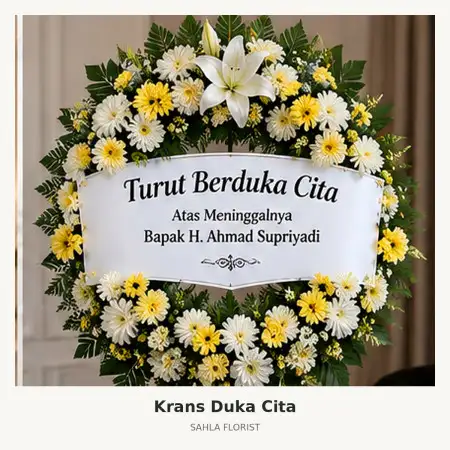 Krans Bunga Duka Colomadu
