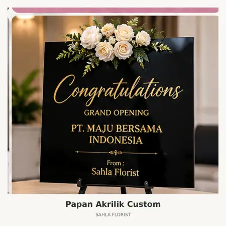 Papan Bunga Akrilik Colomadu